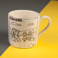         Pointers - Creamware Mug by Rupert Fawcett