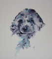                                  'Puppy Love' Doodle Dog  Watercolour by Jean Haines