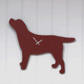Clock Chocolate Labrador with a Wagging Tail