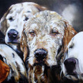  Wet Day Dogs an Acrylic Painting by Paula Vize