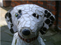 Doodle Mosaic Dog Sculpture by Sue Edkins