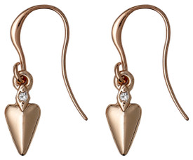 Pilgrim Drop Earrings Rose Gold Plated Crystal 60141-4013
