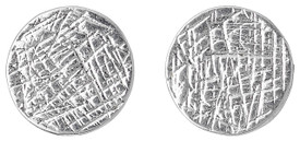 Pilgrim Textured Stud Earrings Silver Plated 28134-6043