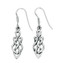 Celtic Drop Earring 925 Sterling Silver