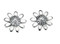 Silver Flower Stud Earring 925 Sterling Silver