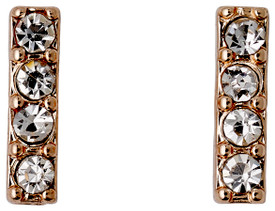 Pilgrim Classic Stud Earrings Rose Gold Plated Crystal 60151-4043