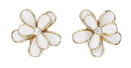 Pilgrim flower earrings discount