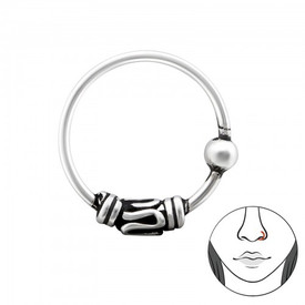 925 Sterling Silver Ball Nose Stud  10mm Diameter + Gift Bag