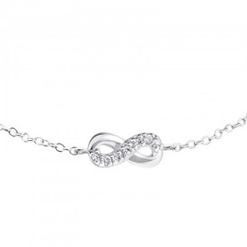 925 Sterling Silver Infinity Bracelet + Gift Bag
