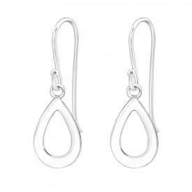 925 Sterling Silver Teardrop Drop Earrings + Gift Bag
