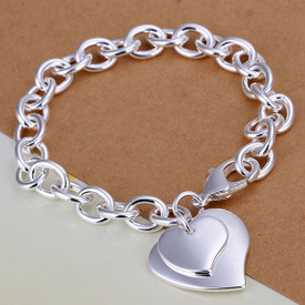 Sterling Silver Heart Bracelet  North Carolina Jewelry – Our