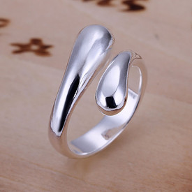 925 Sterling Silver Tear Drop Ring
