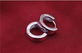 925 Sterling Silver Small Round Huggies/Hoops/Sleepers 12mm + Gift Bag