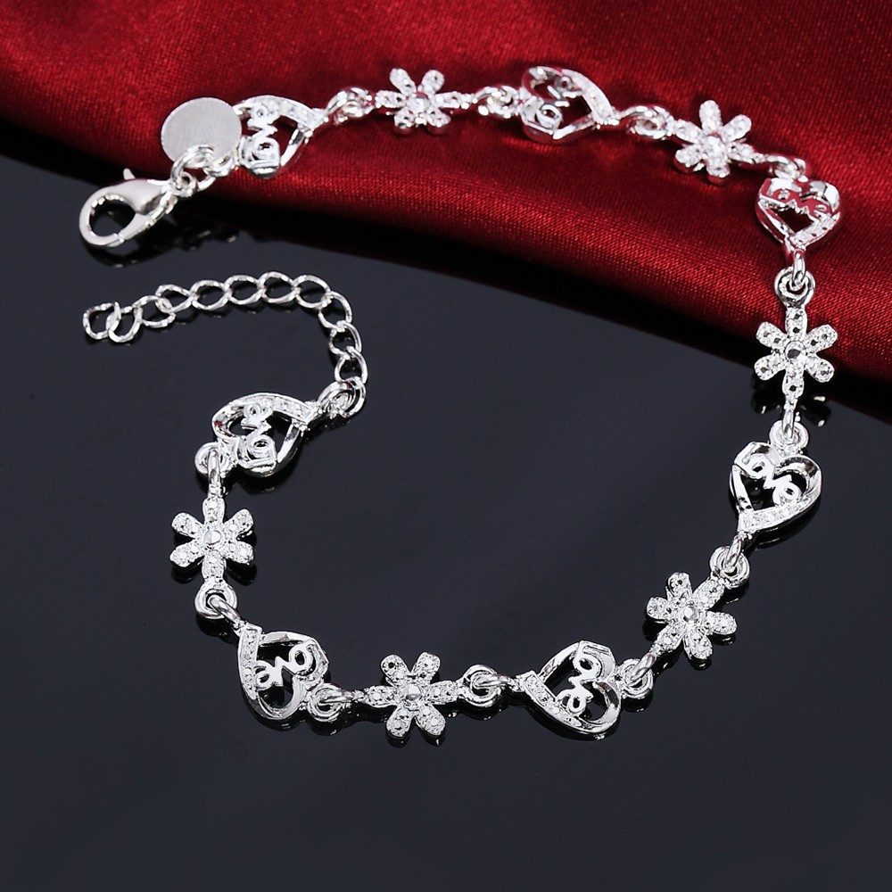 Sterling Silver Heart Bracelet  North Carolina Jewelry – Our