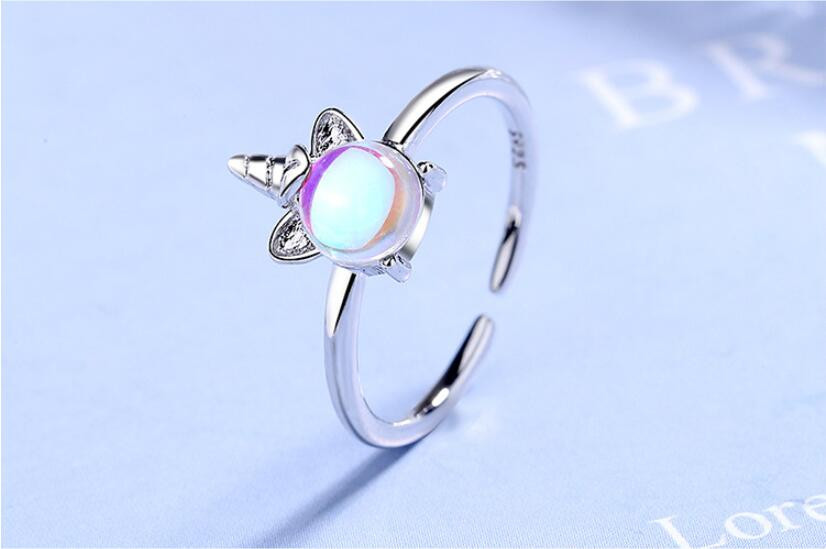 Sterling silver clearance unicorn ring