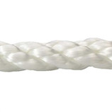 5/8" X 600' TWISTED WHITE NYLON ROPE TENSILE STRENGTH 10,600