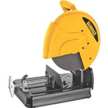 The DEWALT D28710 14-Inch Abrasive Chop Saw has a powerful 15.0 Amp/4.0 HP (maximum motor HP) motor that provides overload protection, increasing performance and durability. It has an ergonomically designed "D" handle that provides a more comfortable hand position, reducing fatigue and increasing productivity. The Quick-Lock Vise allows for fast clamping on different size and the 45-degree pivoting fence allows for fast and accurate angle cuts. It has a steel base that allows user to weld jigs or stops directly onto the base. The Spindle Locks allowing user to make wheel changes quickly and easily, saving time and money. It also has a heavy-duty lock down pin that allows the head of the saw to be locked in the carrying position without the use of a chain. The spark guard is adjustable and allows the users to direct sparks away from the work area. It has an on-board wheel change wrench for convenient storage and greatly reduces the risk of lost wrenches. 