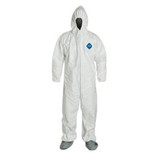 DUPONT TYVEK SUIT WITH HOOD & BOOTS 2-XLARGE TY122S-2XL