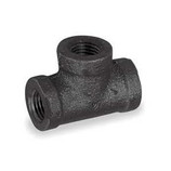 2" x 2" x 1/2" 150# Black Malleable Reducing Tee