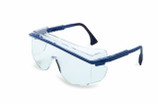 UVEX BLUE FRAME / CLEAR LENS OTG 3001 SAFETY GLASSES - 2510C
