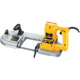The DEWALT DW328 variable speed deep cut portable band saw features a powerful 6.0-amp motor designed to withstand professional jobs. The saw is capable of 4-3/4-inch deep cuts for both round and rectangular stock. 