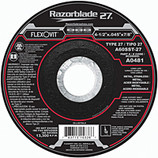 FLEXOVIT 4-1/2 x .045 x 7/8 Razorblade Type 27 Cutoff DISC/WHEEL A0481