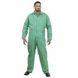Coverall Flame Resistant Green - Size: Large - CLEARANCE SALE