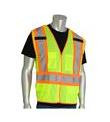 Breakaway Safety Vest Lime Green with Reflective Stripe - Size: XL - CLEARANCE SALE