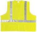LIME GREEN SAFETY VEST CLASS II 4-1/2" REFLECTIVE STRIPE 2X-LARGE