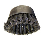 FLEXOVIT 2-3/4" x 5/8"-11 KNOTTED WIRE CUP BRUSH - .020 CARBON C1480
