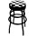 Performance Tool W85023 Checkered Swivel Seat Bar Stool for Mechanic Garages and Workshops, Black, 28.5 inches high