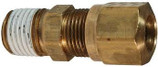 BRASS MALE CONNECTOR 3/8 TUBE X 3/8 PIPE AIR BREAK FITTING