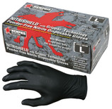 MCR Safety 6016BXL Nitrishield Gloves Medium 6 Mil P/F Black