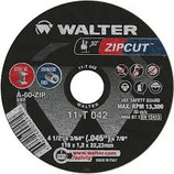 Walter High Performance Thin Cut-Off Wheel, 4-1/2in dia x 3/64in Thick, 7/8in Center Hole, A-60-ZIP grit
