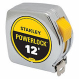 Stanley 3/4" x 12' PowerLock Tape Rule Yellow
