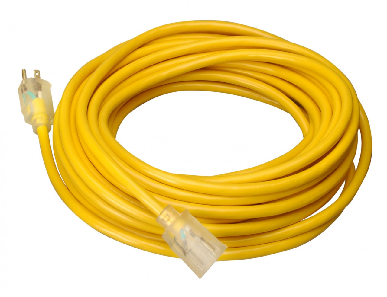 COLEMAN CABLE 02587-88-02 - 25' 12/3 SJTW YELLOW EXTENSION CORD