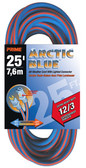PRIME WIRE 530825 - 25' 12/3 SJEOW-A ARCTIC BLUE EXT. CORD W/LIGHTED END 
