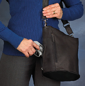Leather tote bags are a great casual way to carry your concealed pistol