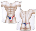 Flag Thong Guy Cover-Up T-Shirt Size M/L