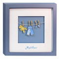 MK Collection "Baby's Laundry Blue" Shadow Box