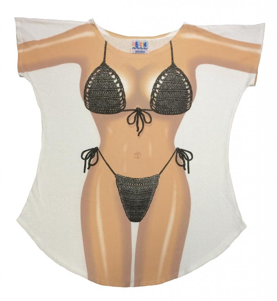 T shirt hot sale with swimsuit body