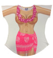 Pink Sarong Bikini Tee Shirt - Cover-Up #17