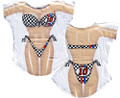 Race Car Girl Bikini Tee Shirt Cover-Up #31