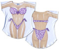 Butterflies Bikini Tee Shirt Cover-Up #36