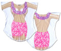 Topless Hibiscus Bikini Tee Shirt - Cover-Up #64 Regular Size