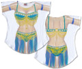 Belly Dancer Bikini Tee Shirt Cover-Up #26