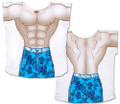 Tropical Guy Board Shorts Cover-Up T-Shirt Size M/L