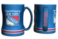 New York Rangers Coffee Mug - 14oz Sculpted Relief by Boelter Brands