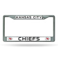 NFL Kansas City Chiefs Chrome License Plate Frames