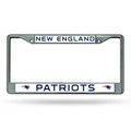 New England Patriots Chrome License Plate Frame